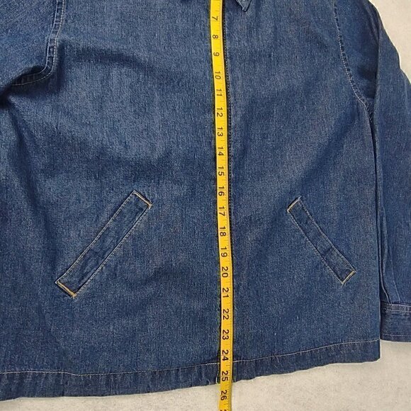 Erika Blue Jean Denim Jacket Size M - Picture 7 of 11